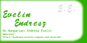 evelin endresz business card